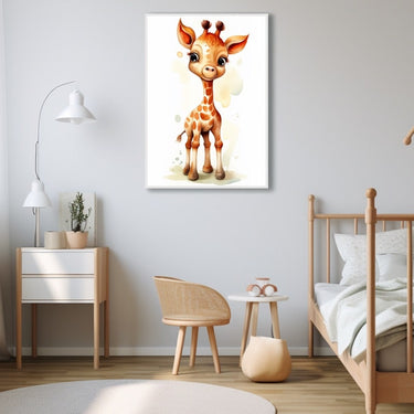 Baby Giraffe Watercolor Painting